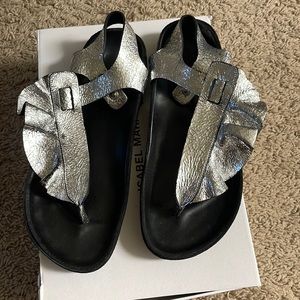Isabel Marant Metallic Leather Sandals